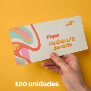 Flyers 1/3 impreso full color doble cara
