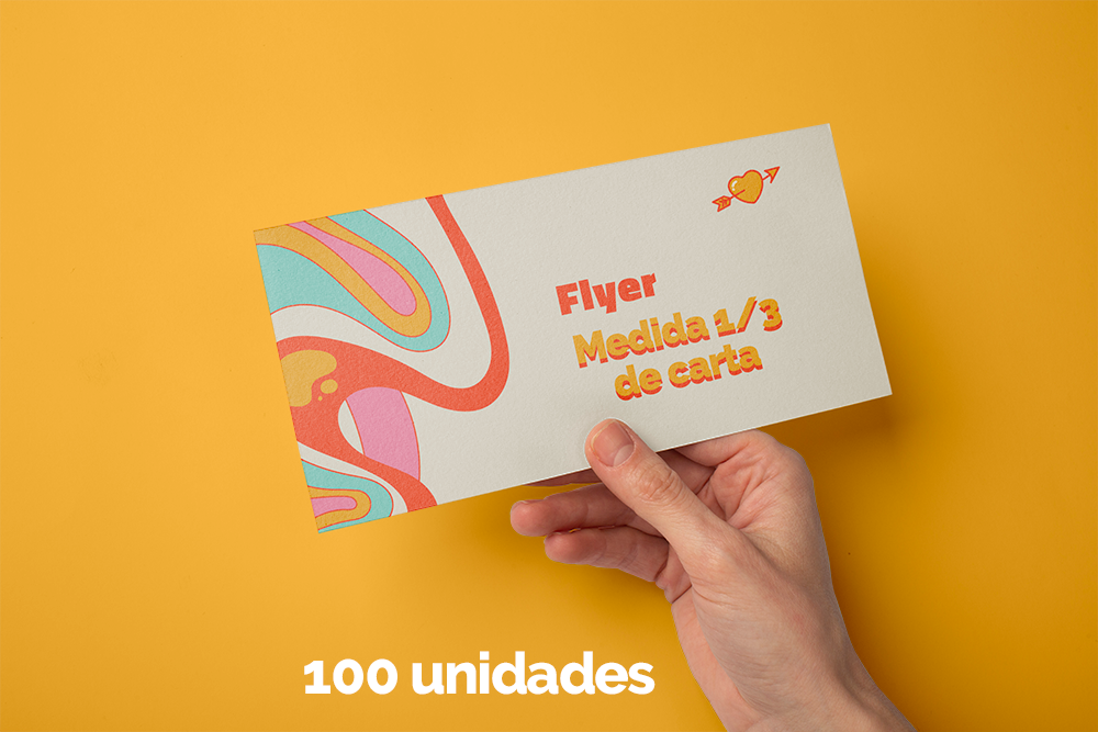 Flyers 1/3 impreso full color doble cara