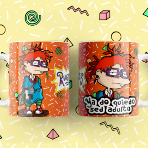 Taza RUGRATS Yo do quiero sed adulto Carlitos color naranja