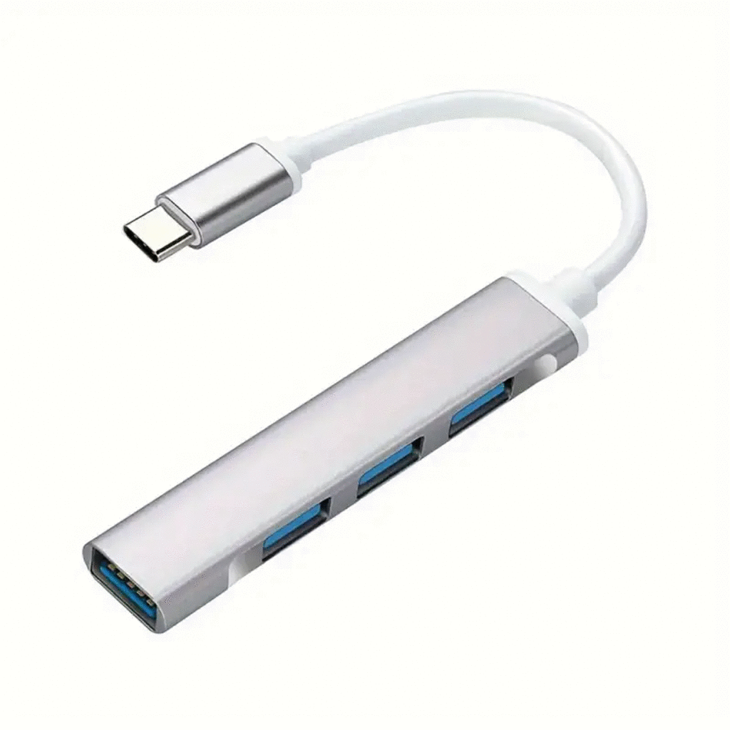 Hub usb tipo C - 4 entradas USB universal de acero inoxidable - Imagen 5
