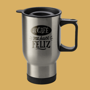 Taza Térmica de acero el café me hace feliz