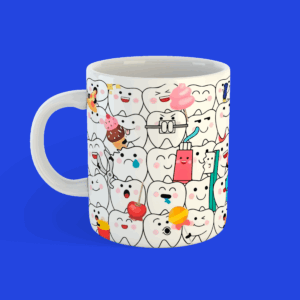 Taza edición dentistas muelitas