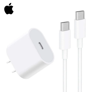 Combo: cargador para iPhone 20W con cable tipo C de carga rápido