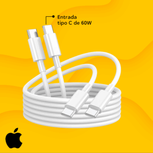 Cable para iPhone de carga tipo C de 60 W carga rápida